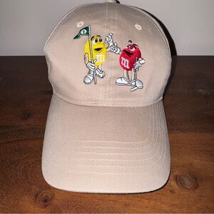 Tan Vintage M&M's Embroidered Baseball Cap